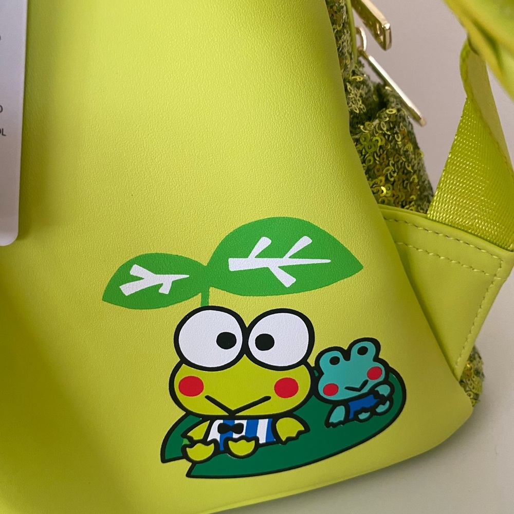 Loungefly Sanrio Keroppi Sequin Mini Backpack - Picture 6 of 11